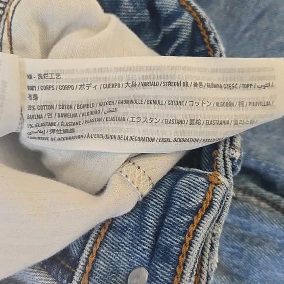 Abercrombie & Fitch The 80's Mom High Rise Distressed Jeans 28 Long - Picture 6 of 12